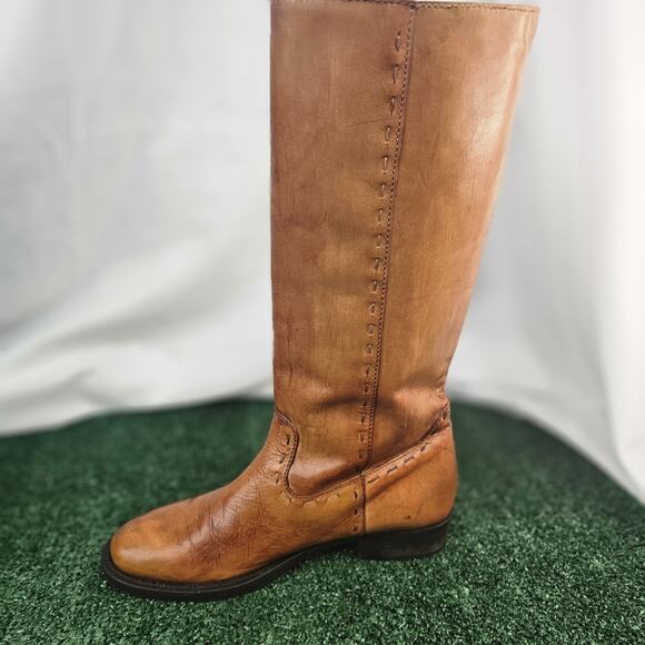 True Religion Leather Knee-High Riding Boots Size 8.5 - Picture 5 of 7